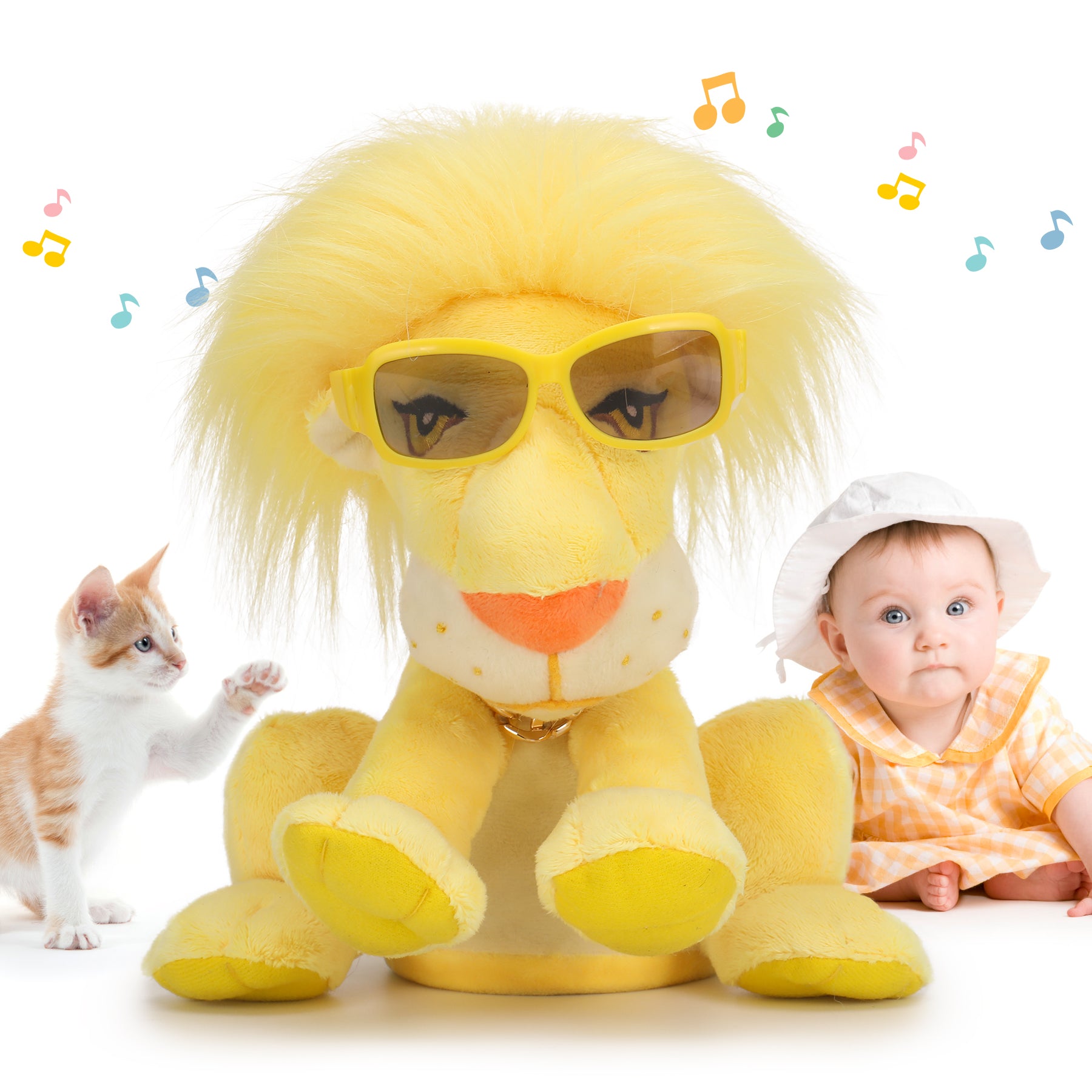Talking Lion Stuffed Animal – Remote Control Plush Toy Repeats What Yo ...